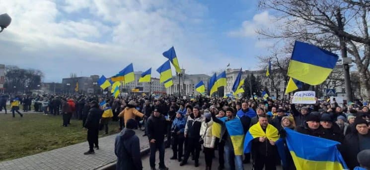 Херсон проти російських загарбників.