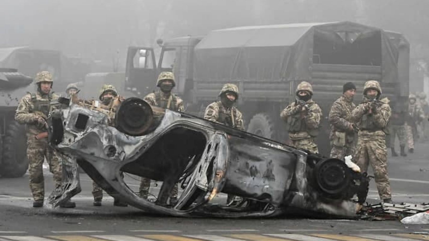 В Казахстан направлены части 45-й бригады ВДВ РФ, которая участвовала в  оккупации Крымского полуострова.